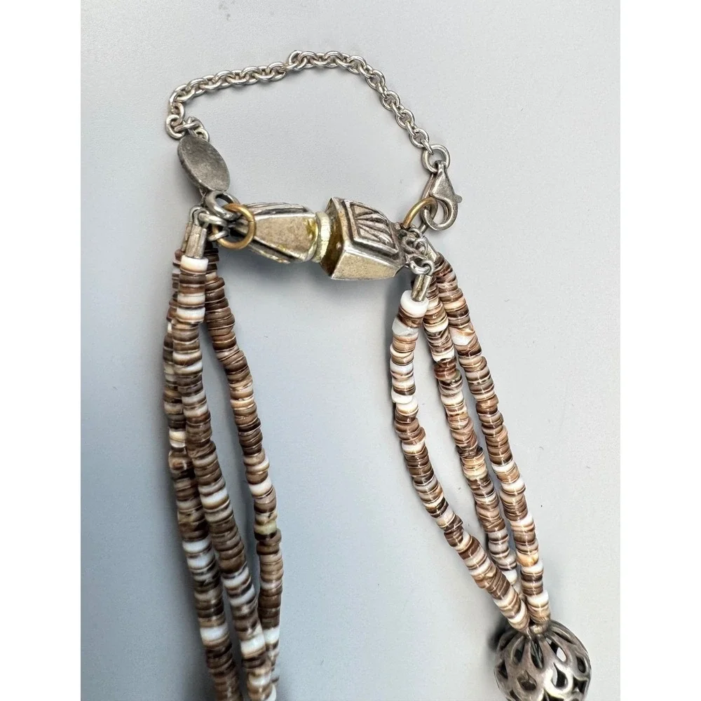 Robert Shields Sterling Silver Spirit Collection 3 Strand Necklace Massive 202g